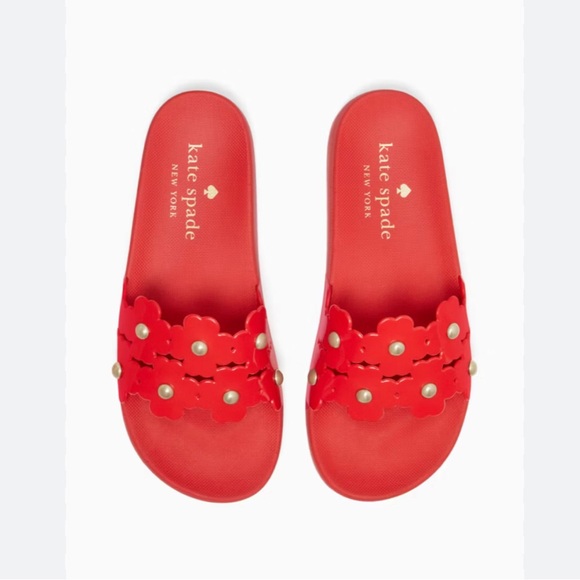 Kate Spade Daisy pool slides - Picture 2 of 7